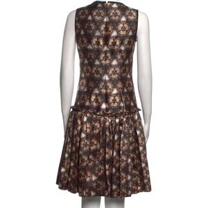 Elegant Brown Patterned Dress